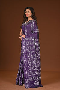BLENDED SILK KANTHA SAREE