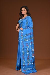 BLENDED SILK KANTHA SAREE