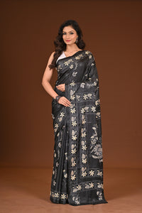 BLENDED SILK KANTHA SAREE