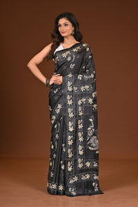 BLENDED SILK KANTHA SAREE