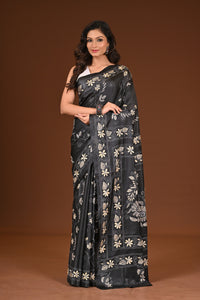 BLENDED SILK KANTHA SAREE