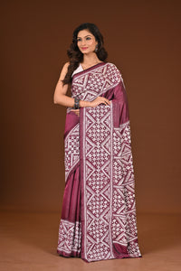 BLENDED SILK KANTHA SAREE