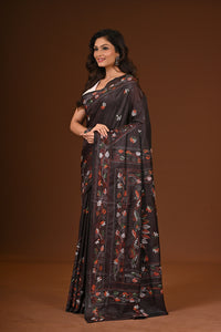 BLENDED SILK KANTHA SAREE