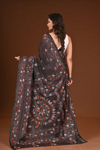 BLENDED SILK KANTHA SAREE