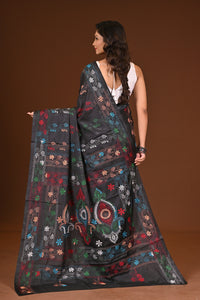 BLENDED SILK KANTHA SAREE