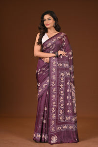 BLENDED SILK KANTHA SAREE