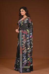 BLENDED SILK KANTHA SAREE