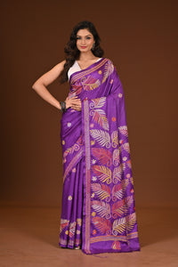BLENDED SILK KANTHA SAREE
