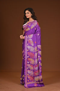 BLENDED SILK KANTHA SAREE