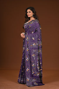 BLENDED SILK KANTHA SAREE