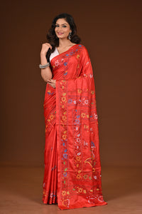 BLENDED SILK KANTHA SAREE