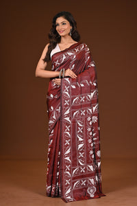 BLENDED SILK KANTHA SAREE