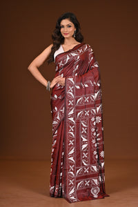 BLENDED SILK KANTHA SAREE