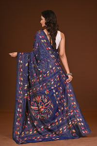 BLENDED SILK KANTHA SAREE