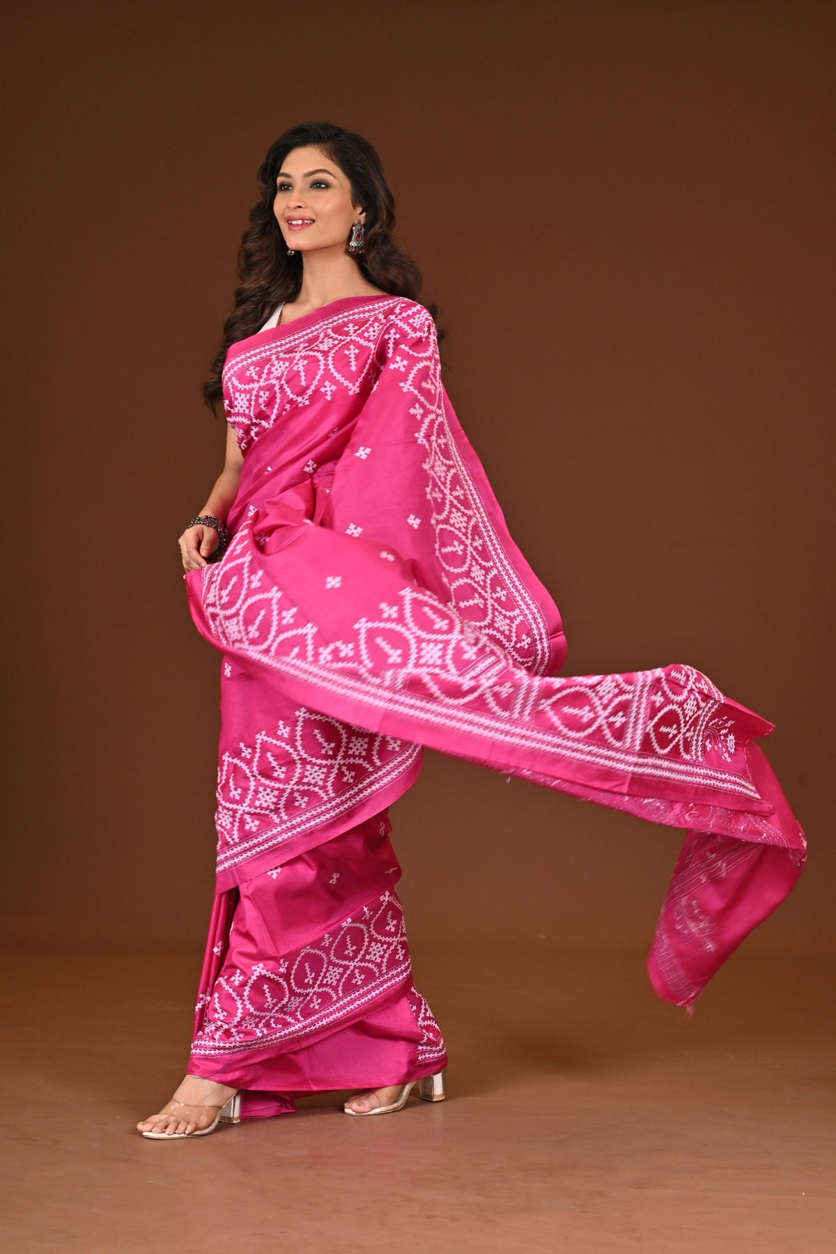 PURE SILK KANTHA SAREE