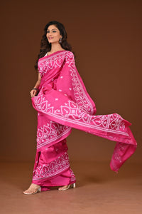 PURE SILK KANTHA SAREE