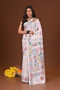 RANGMONI BLENDED SILK KANTHA SAREE