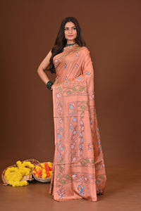 RANGREKHA BLENDED SILK KANTHA SAREE