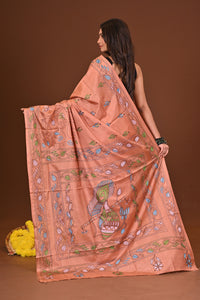 RANGREKHA BLENDED SILK KANTHA SAREE