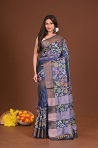 RATRINEELKOTHA JARI TUSSAR DIY KANTHA SAREE