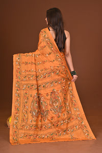 RODDURPRIYA BLENDED SILK KANTHA SAREE