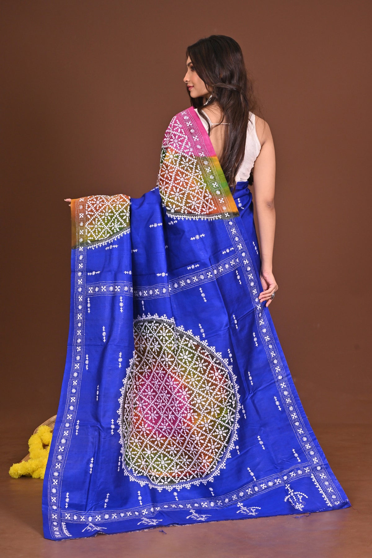 RONGINRUPKATHA GACHI SILK KANTHA SAREE