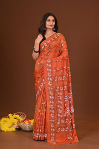 RONGOBOLI BLENDED SILK KANTHA SAREE
