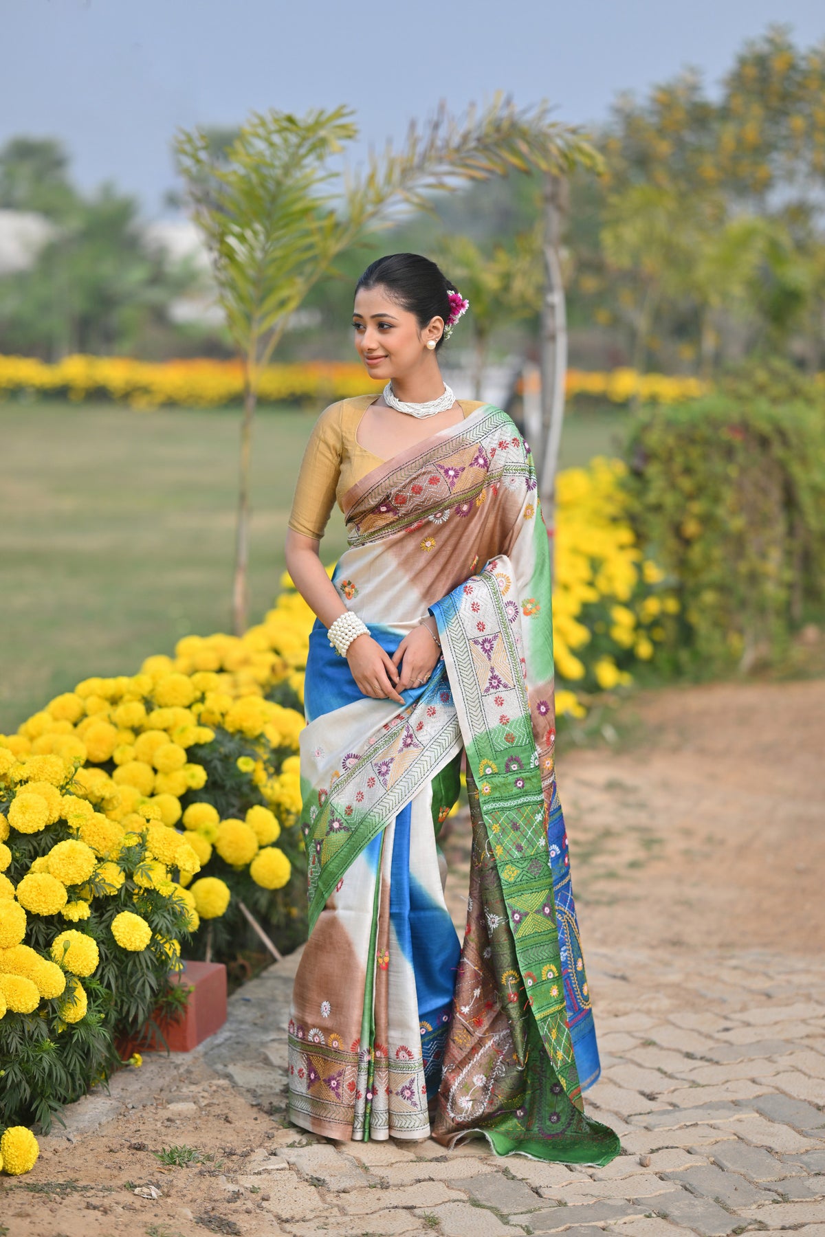 Tussar Diy Lambani Saree