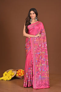 RUPALIROJONIGANDHA BLENDED SILK KANTHA SAREE