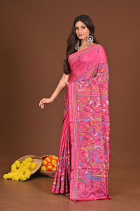 RUPALIROJONIGANDHA BLENDED SILK KANTHA SAREE