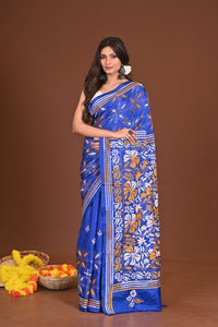 SAMUDRIKASAAJ BLENDED SILK KANTHA SAREE