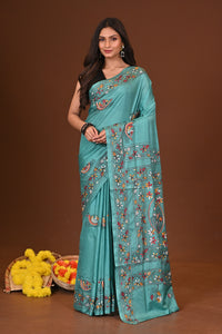 SAPTAPARNA BLENDED SILK KANTHA SAREE