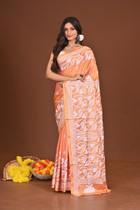 SHARODKOMOLIKA BLENDED SILK KANTHA SAREE