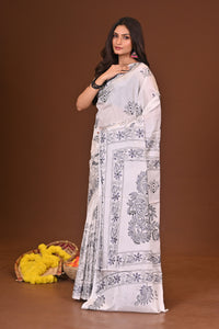 SHUKLAMALA BLENDED SILK KANTHA SAREE