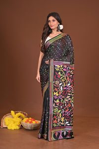 SHYAMALIMA BLENDED SILK KANTHA SAREE