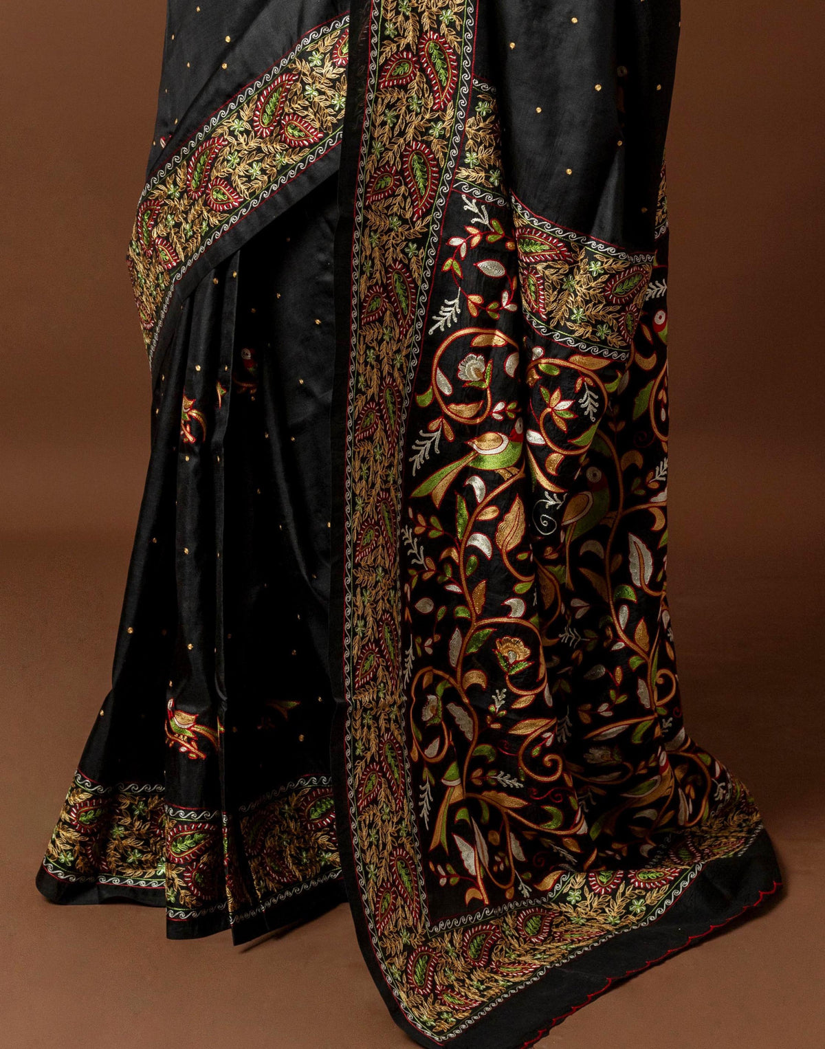 Silk Ari Kantha Saree