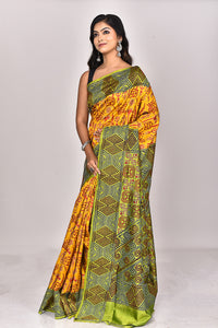 SILK BLOCK KANTHA SAREE