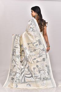 TUSSAR SILK KANTHA SAREE