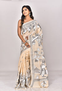 TUSSAR SILK KANTHA SAREE