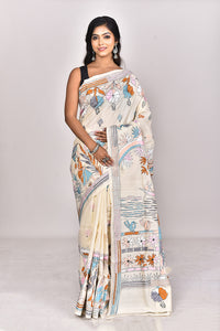 TUSSAR SILK KANTHA SAREE