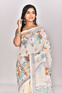 TUSSAR SILK KANTHA SAREE