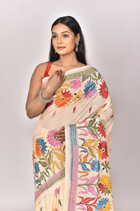 TUSSAR SILK KANTHA SAREE