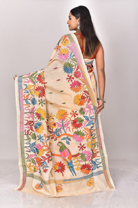 TUSSAR SILK KANTHA SAREE