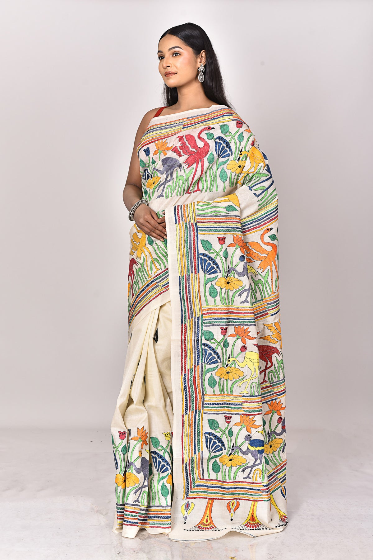 SILK KANTHA SAREE