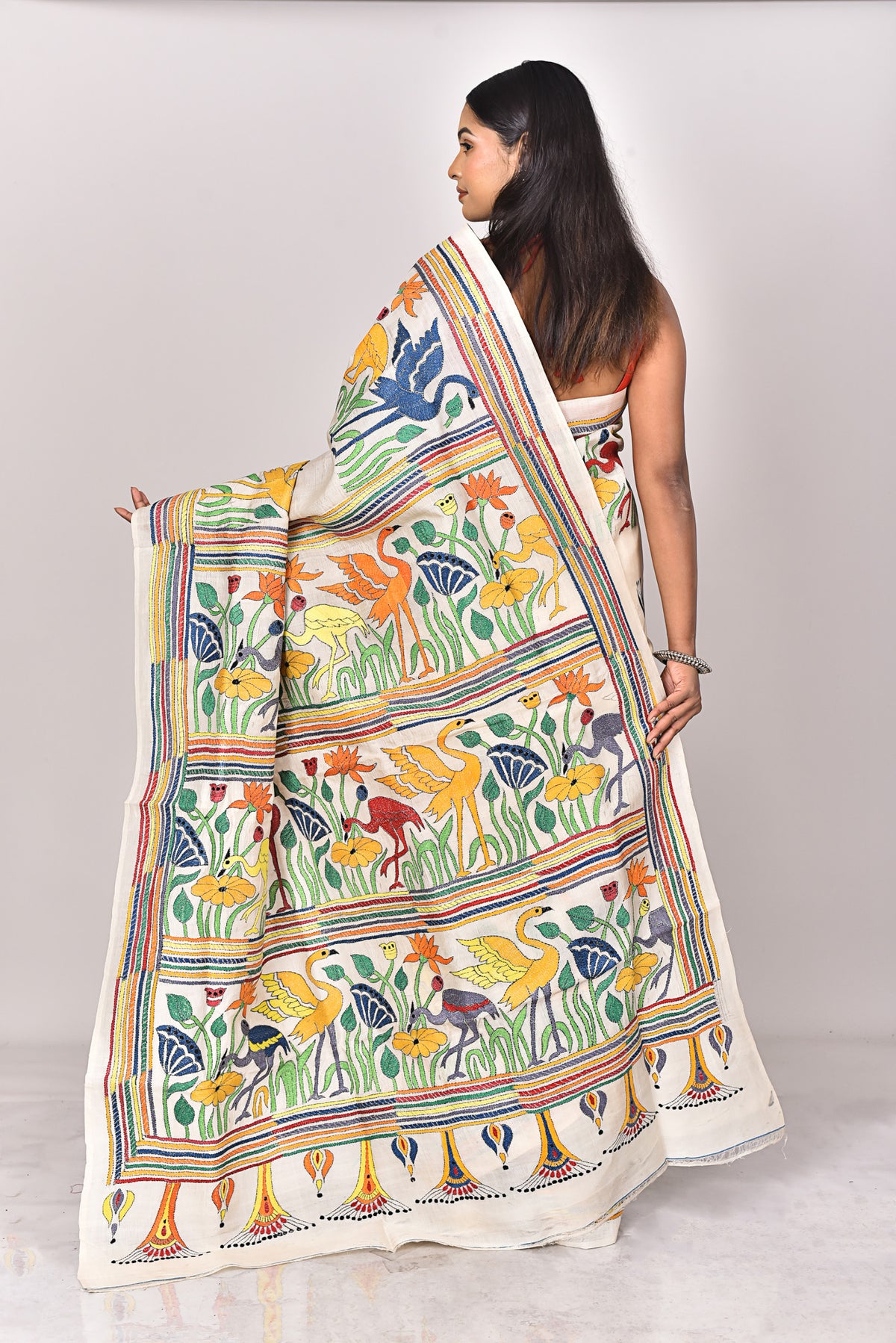 SILK KANTHA SAREE