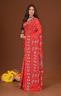 SINDOORANJALI BLENDED SILK KANTHA SAREE
