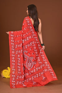 SINDOORANJALI BLENDED SILK KANTHA SAREE