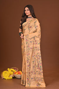 SWARNAJANLI BLENDED SILK KANTHA SAREE