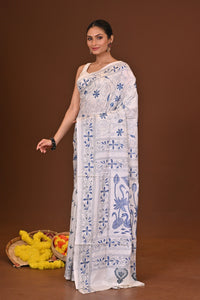 SOUDAMINI BLENDED SILK KANTHA SAREE
