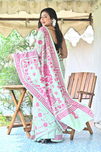 SHARVANI BLENDED SILK KANTHA SAREE